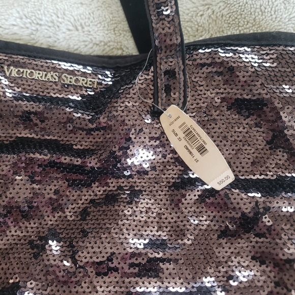Victoria's Secret sequin shoulder/tote bag - Picture 5 of 9